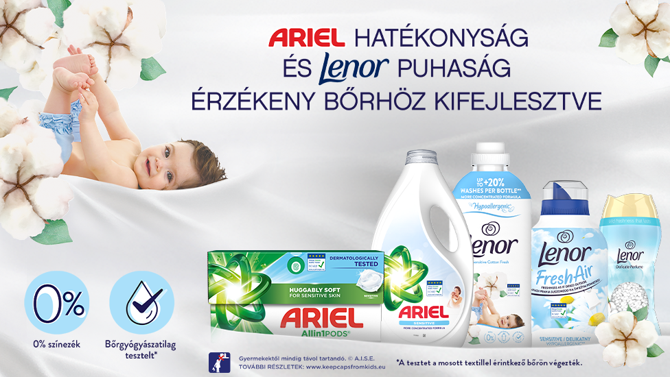 Szenzoros játék, nyeremények, fotósarok és chill zone vár az Ariel & Lenor standon